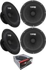 4 DS18 PRO-GM8.4 8" 2320W Midrange Loudspeaker 4-Ohm Car Audio Mid Bass Speakers