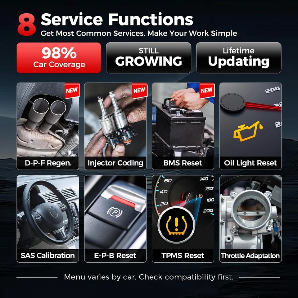 Herramienta de diagnóstico EPB motor escáner coche lanzamiento CRP129X OBD2 2025 ABS SRS SAS TPMS EPB Foto 4 de 4