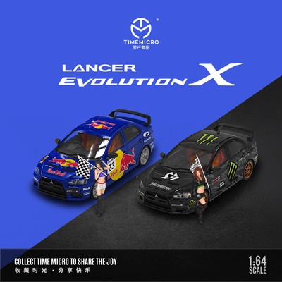 TIME MICRO 1:64 EVO X RB/MON Diecast Model Car