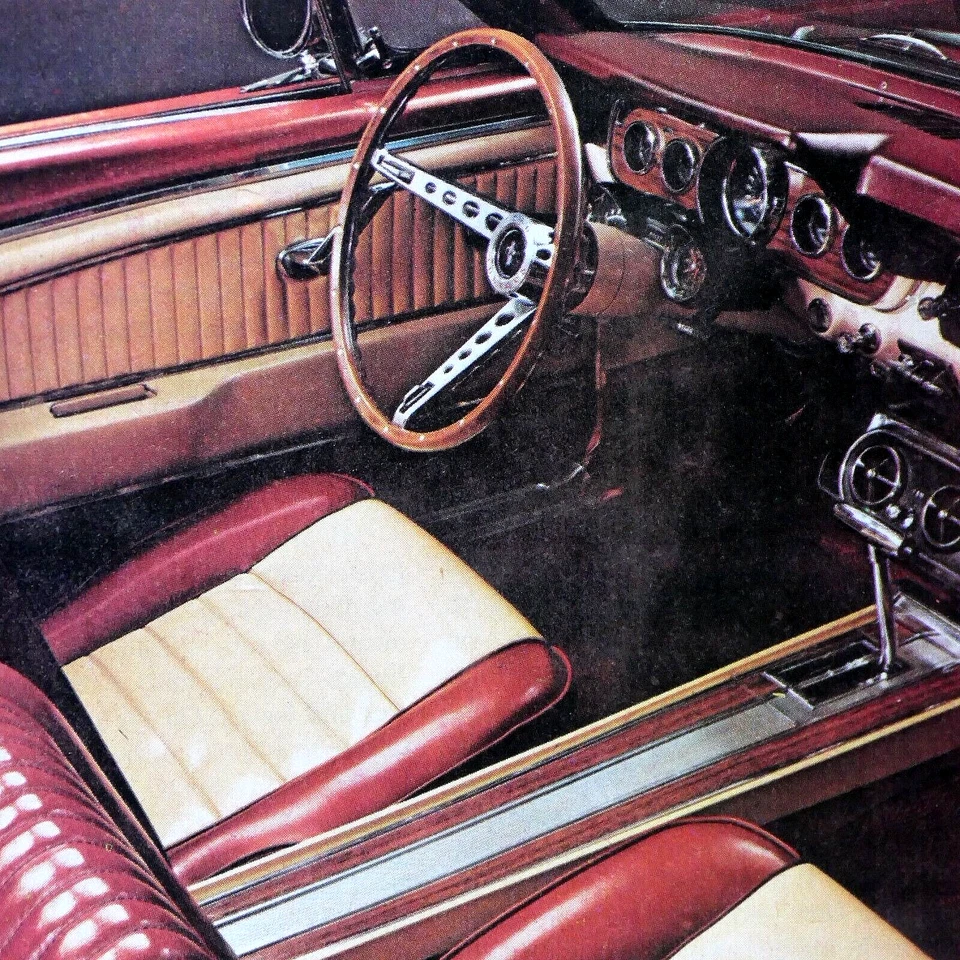 1966 Mustang Emberglo Pony Interior Vintage 1981 Armor All Original Print Ad - Image 3 of 4