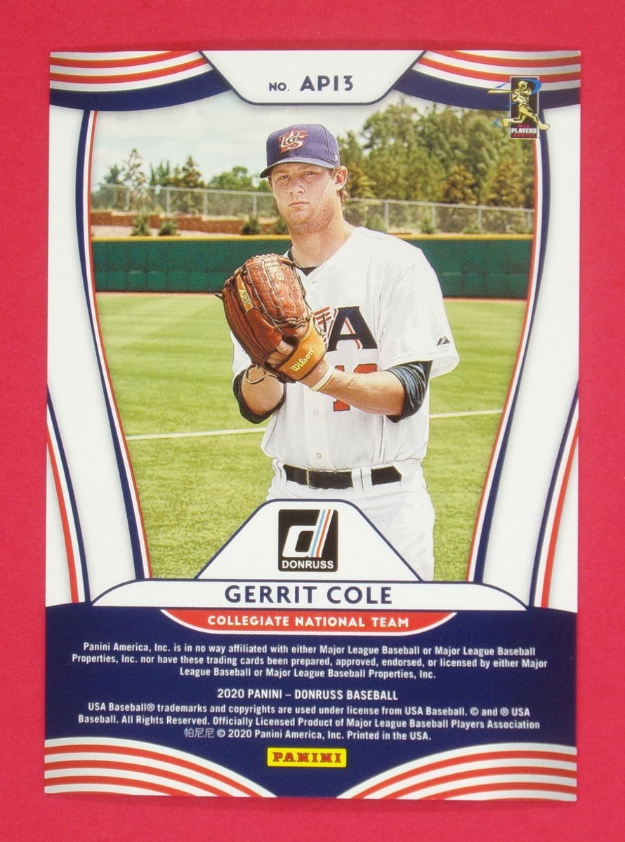 2020 Donruss Gerrit Cole / Tyler Brown 139/249 American Pride Blue