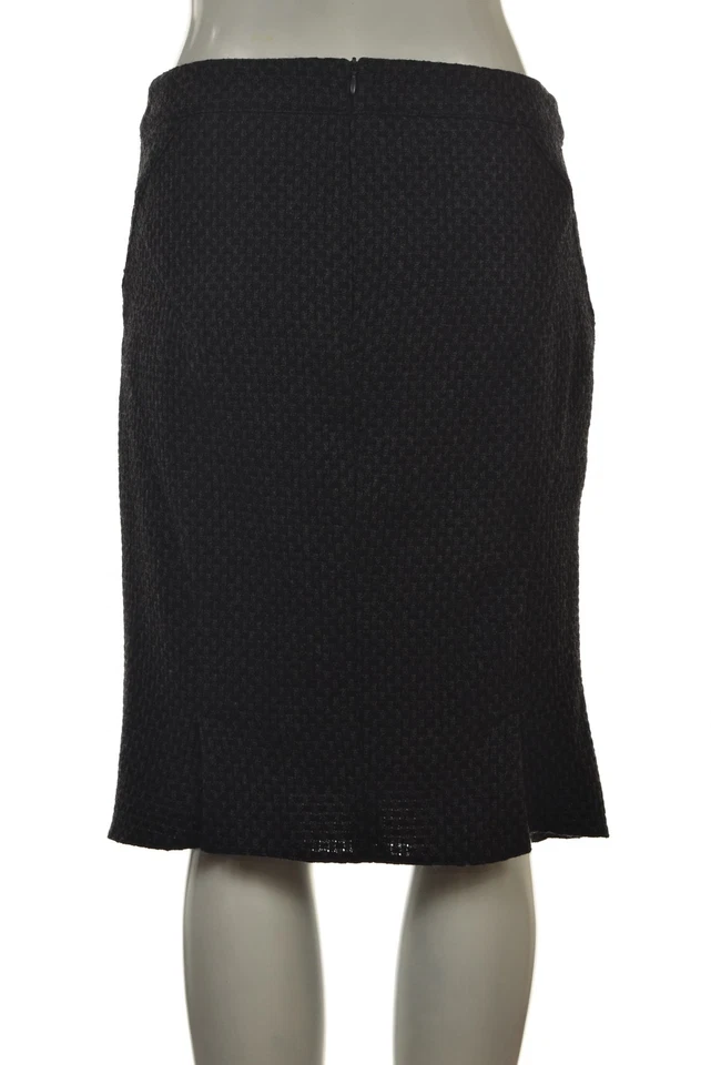 Falda mujer Armani Collezioni talla 2 38 negra gris a cuadros lápiz hasta la rodilla lana Foto 2 de 4