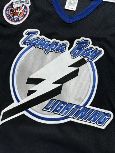 Maglia Tampa Bay Lightning 1992/93 Maska CCM Fight Strap 48 Hamrlik - Foto 7 di 16