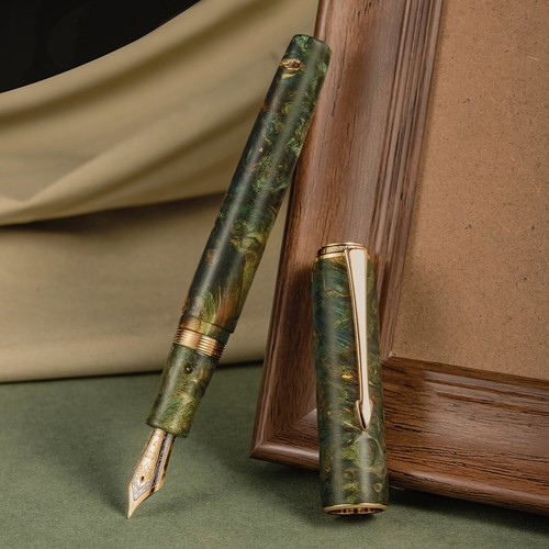 Hongdian A7 Stabilized Wood Fountain Pen EF/F Nib Smooth Writing Office Gift Pen - Picture 11 of 11
