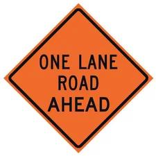 Eastern Metal Signs And Safety 669-C/36-Dgfo-Or One Lane Road Traffic Sign, 36