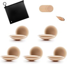 Nipple Cover Silicone Self Adhesive Bra Breathable Sticky Bras Water-Proof Reusa