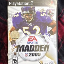 EA SPORTS Madden NFL 2005 Sony PlayStation 2 PS2 NTSC-U/C E 2005 Case Manual