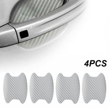 4pcs Silver Car Door Handle Scratch-resistant Protective Film Stickers