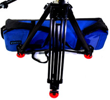 VINTEN 100mm POZILOCK 2D CF CARBON FIBER TRIPOD SYS MID SPREAD BAG SERVICED 99Lb