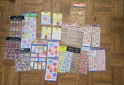 Lot of STICKO Paperchase Scrapbook Stickers Easter Birthday, Xmas V-day, USA NEW