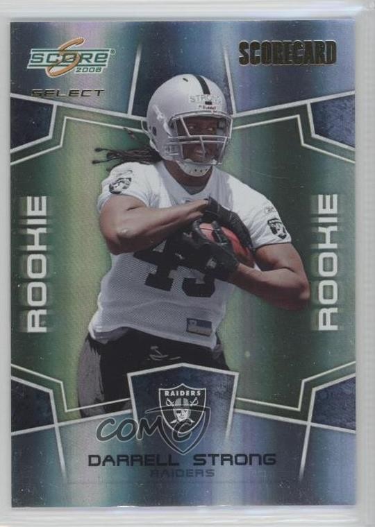 2008 Score Select Rookie Scorecard 78/100 Darrell Strong #432 Rookie RC 0b5