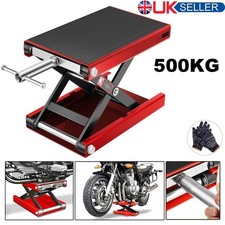 Image of 500KG Motorbike Motorcycle Table Bench Workshop Scissor Lift Jack Stand Paddock.