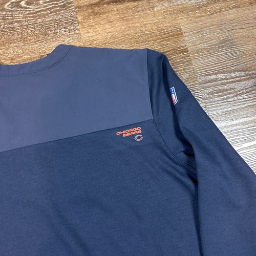 Nike NFL Chicago Bears Dri-FIT Half Zip Pullover Long Sleeve Shirt Men's Medium - Picture 4 of 8