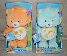 Lot of 2 2002 Care Bears FRIEND and WISH Bear NEW With Tags And VHS Tape NRFB