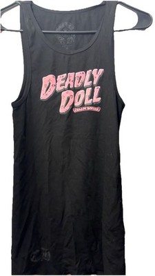 Chrome Hearts Deadly Doll Black And Pink Tank Top | eBay