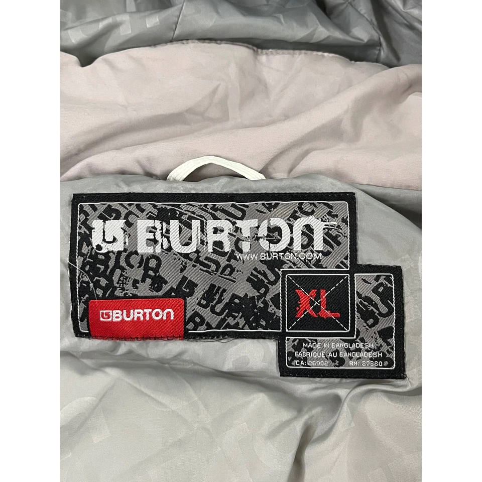 Burton 2007 Audex x Motorola Gris Plumón de Ganso Puffer Chaqueta Snowboard Esquí Talla XL Foto 2 de 4