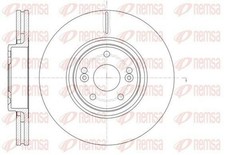 2x REMSA Bremsscheiben Vorne für RENAULT LAGUNA II Grandtour (KG0/1) 308mm