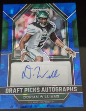 2023 Panini Prizm Dorian Williams Rookie Auto Blue Ice Prizm /75   Bills    