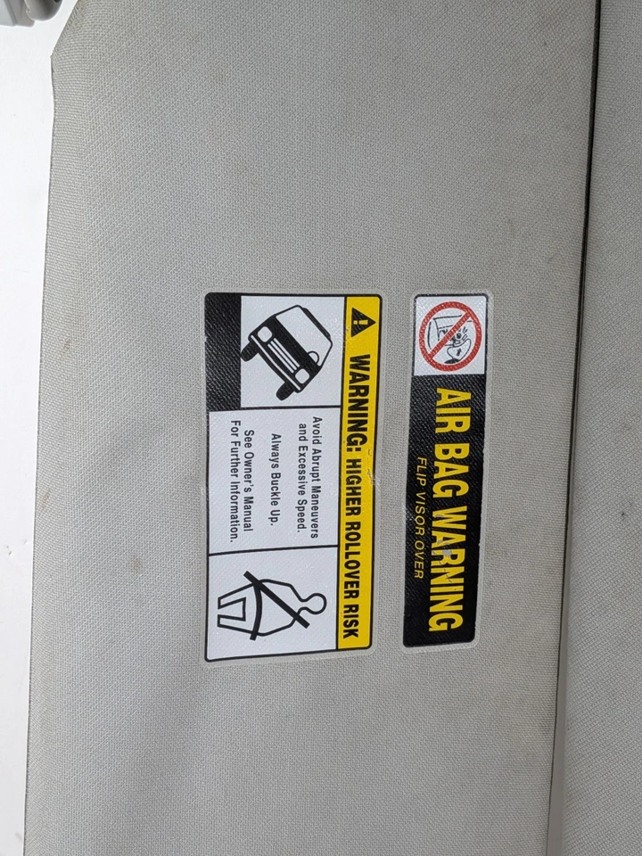 Juego de parasol Acura RDX 2007-2012 izquierdo derecho conductor pasajero gris iluminado Foto 3 de 4