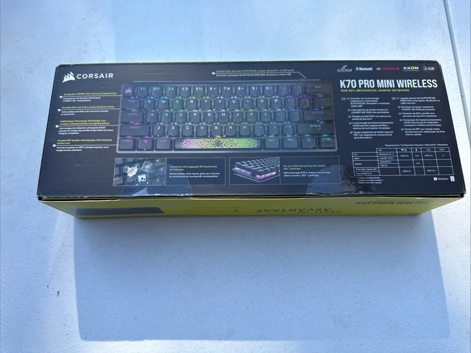 New Corsair K70 Pro Mini Wireless Mechanical Gaming Keyboard CH-9189014-NA - Image 2 of 4