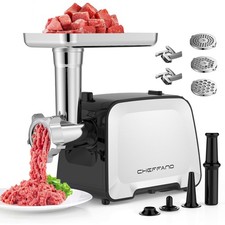 CHEFFANO Life Electric Meat Grinder, Stainless Steel Sausage Stuffer Maker With