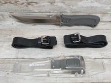AExtrema Serrated Scuba Diver's Snorkeling Knife w/Straps 10in 5.5in Blade