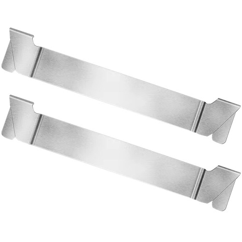 2 Pcs BBQ Tool Fixing Rack Grill Accessories Stainless Steel Utensils - Picture 2 of 12
