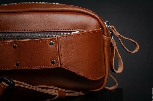 Borsa a tracolla in pelle borse vita uomo cerniera di POHVALIN - Foto 25 di 28