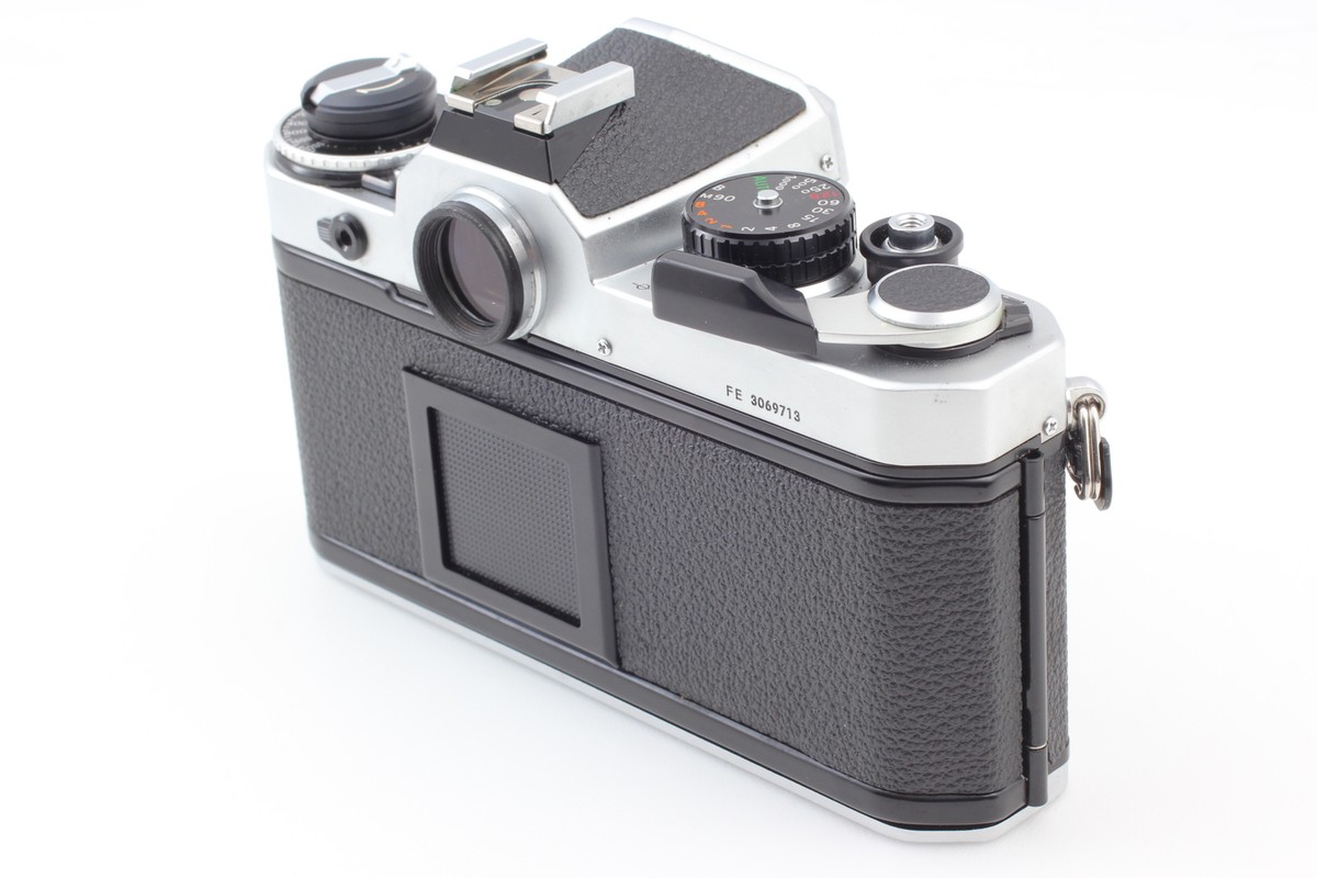 Near MINT Hood + Strap] Nikon FE Silver Film Camera + Ai