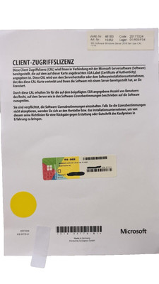 Microsoft Windows Server 2016 5er User CAL  (R18-04838) * NEU * Inkl. Rechnung