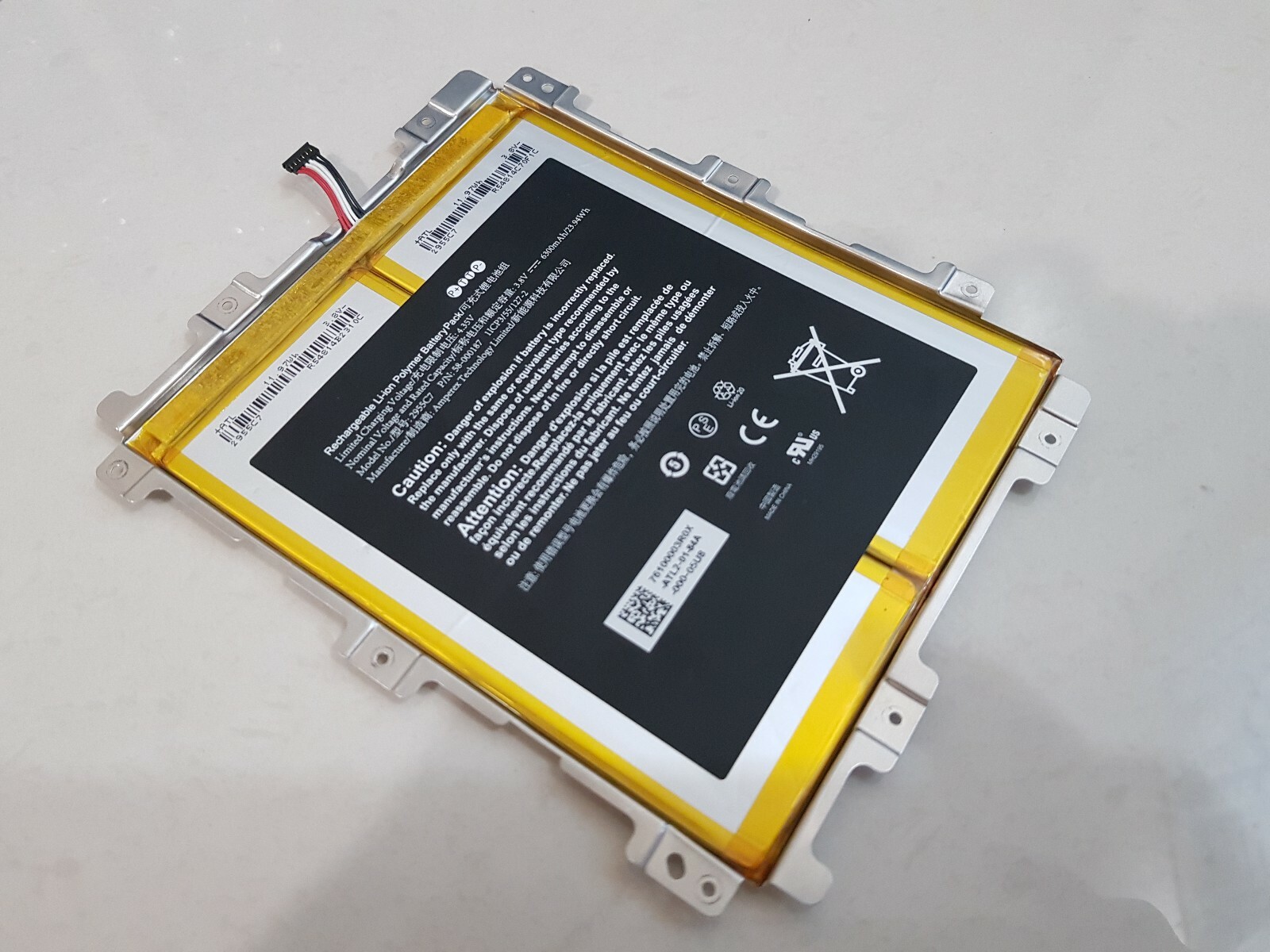 Battery For Amazon Kindle Fire HD 10.1 7th Gen SL056ZE. Tested working