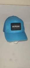 Bass Pro Shops Hat Cap Sample Adjustable Snapback Mesh Trucker Adult Blue