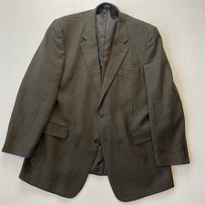 Jos A Bank 48L Houndstooth Check 100 Wool Mens Blazer Suit Jacket Sport Coat