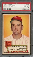 BB - 1952 Topps - #108 - Jim Konstanty - PSA 6 - EX-MT