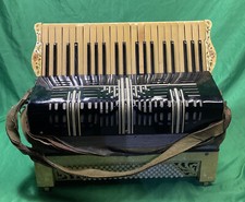 Vintage- Unknown Model Intermediate 120/41 Piano Accordion With hard Case.