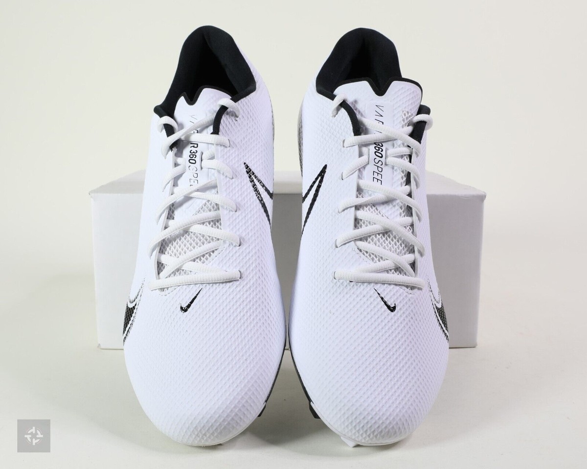 Size 11.5 Wide Nike Vapor Edge Speed 360 White/Black Football Cleats CV6350-100 Nike Vapor Edge Speed 360 Football Cleats White CV6350 100  main image 2
