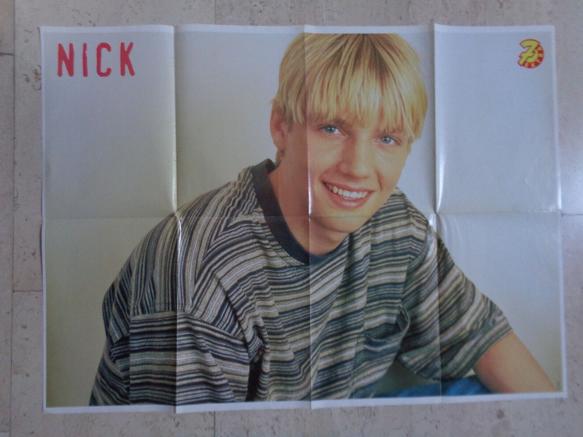LARGE NICK CARTER BACKSTREET BOYS vintage 90s/00s giant magazine
