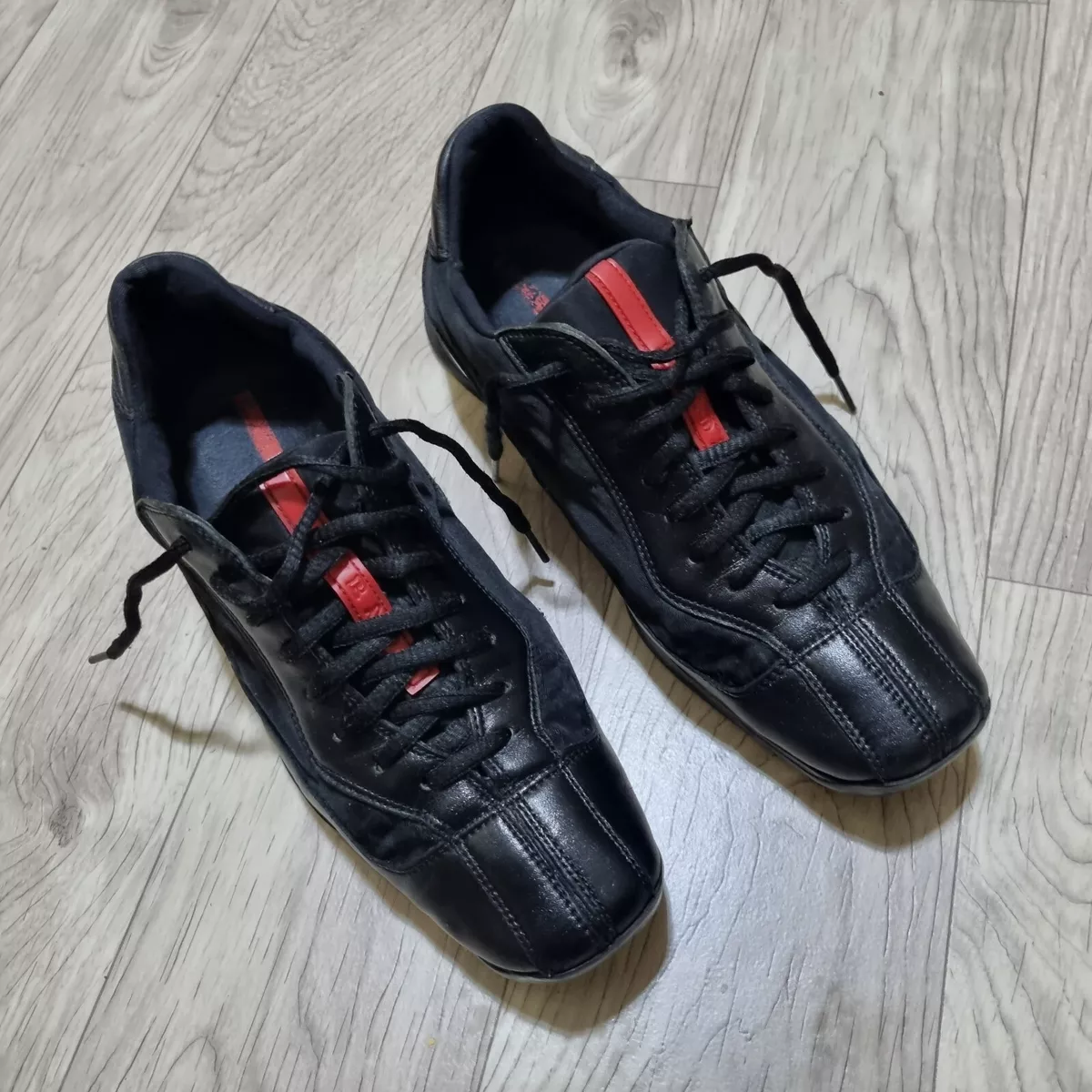 Black prada sneakers womens cheap