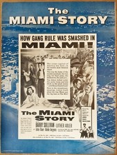 THE MIAMI STORY, Barry Sullivan, Luther Adler, 1954, Pressbook 626