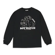 NWT CARNE BOLLENTE BOYWATCH BLACK LONG SLEEVE T-SHIRT SIZE S $95
