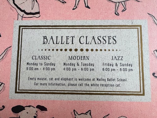 MAILEG Ballet School Ballettstudio Ballettschule Dance Studio mit Maus + Hase - Bild 17 von 18