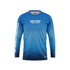 HOT FISH WAHOO - Men’s Long Sleeve Fishing Shirt – UPF Protection