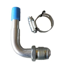 A7203 A/C FITTINGS S.A.E.  90-degree flare with clamp