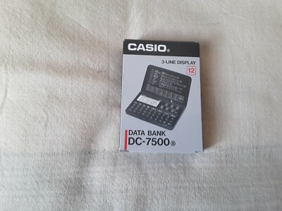 CASIO 3 LINE DISPLAY DATENBANK DC -7500