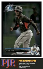 2017 Bowman #BCP129 Isael Soto Miami Marlins Chrome Prospects