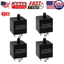 4X 3-Pin Flasher Relay Fix Light LED Lamp Turn Signal Hyper Flash CF13 JL-02 Car
