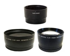 58mm Wide Angle and Telephoto Lens for Canon Powershot S5 IS S3 IS S2 IS