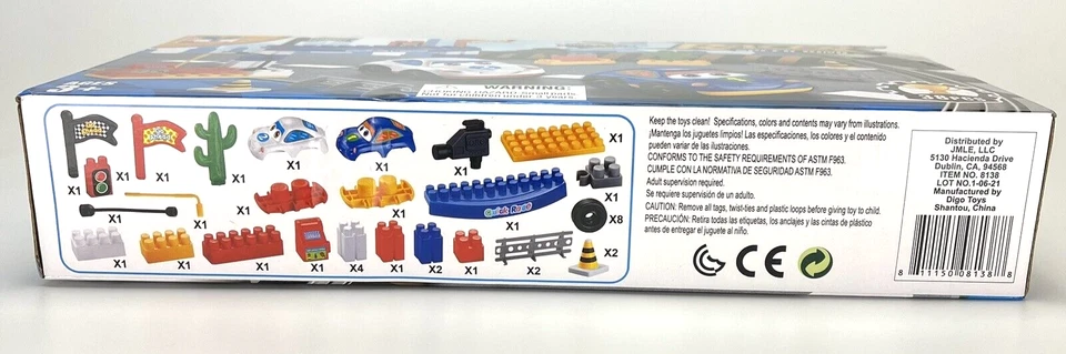 RACER SPEED KING Learning Years BUILD & PLAY 38 Pieces Ages 3+ - Image 3 of 4