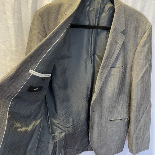 Hugo Boss Men’s Sports Coat Blazer Jacket Size 40L Virgin Wool Linen Blend - Picture 14 of 24