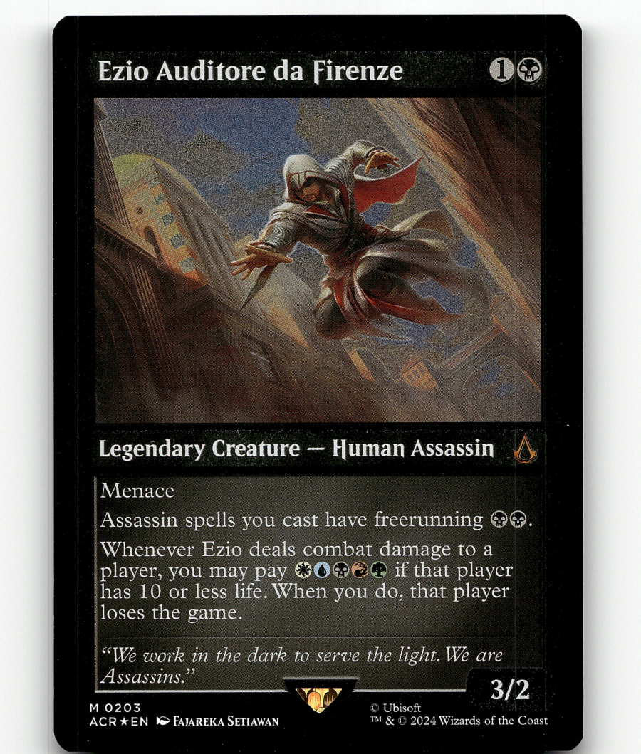MTG Ezio Auditore da Firenze (Foil Etched) - Universes Beyond: Assassin's Creed MTG Ezio Auditore da Firenze (Foil Etched) - Universes Beyond: Assassin's Creed